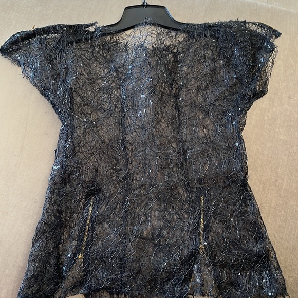 Women top black mesh custom tailoring - Picture 7 of 8